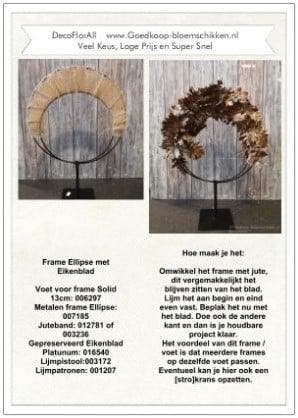 DIY Werkbeschrijving Ellipse met Eiken, Nieuw