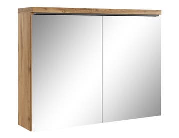 Badkamerkast Paso 80 x 20 x 60 cm Eiken Spiegelkast Badkamer, Verzenden, Nieuw