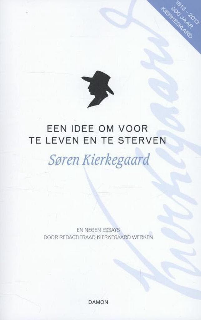 Søren Kierkegaard werken Een idee om voor te leven en te, Livres, Philosophie, Envoi