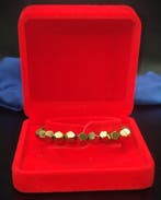 Prachtige pyrietarmband in cadeauverpakking, gratis