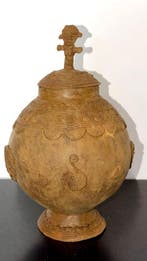 Coffret / Pot / Boite - Sculpture - Burkina Faso (Sans prix, Antiek en Kunst