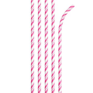 Roze Rietjes Gestreept 24st, Verzenden, Nieuw