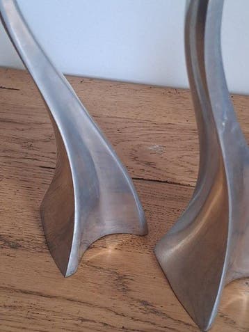 Kaarsenstandaard met oor - Aluminium