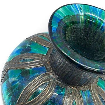 Vase - verre dart bohème