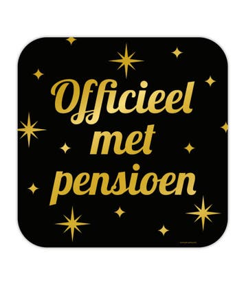 Pensioen Deurbord 50cm, Hobby en Vrije tijd, Verzenden, Nieuw