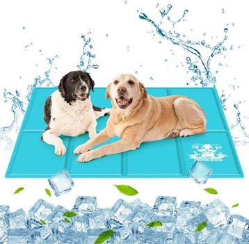 Koelmat Hond & Kat - 140x90 cm - XXXL - Blauw - Nobleza, Verzenden, Nieuw