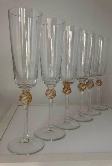 Service à boisson (6) - Cristal - Alta Manifattura Italiana, Antiquités & Art