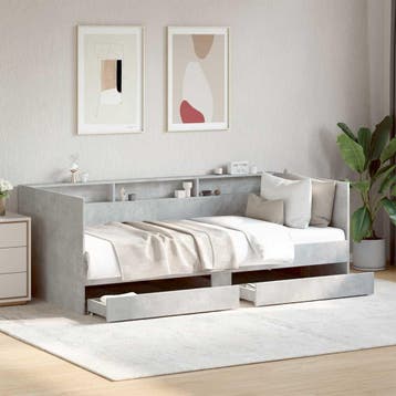 vidaXL Slaapbank met lades zonder matras 75x190 cm, Verzenden, Nieuw