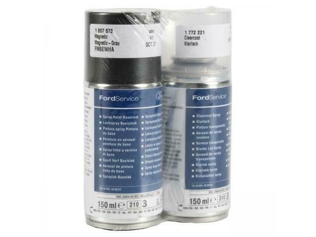 ORIGINELE Ford verfspuit MAGNETISCHE GRIJS-METALLIC + blanke, Auto diversen, Autogereedschap, Ophalen of Verzenden