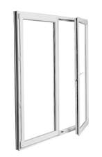 PVC Ramen, h130 x b150 Draai-Draaikip Verhuisraam/Stolp raam, 75 tot 150 cm, Kunststof, Raamkozijn, Nieuw