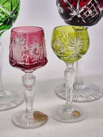 Römer Gläser Set – Bleikristall mit Schliffdekor und, Antiek en Kunst