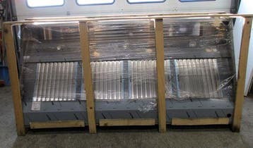 RVS Afzuigkap met 4 filters, wandmodel, B240 x D110 x H54cm,