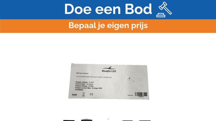 Bieden: USED Bluelin LED IYS-20-01 colourchange digital con, Sports nautiques & Bateaux, Accessoires navigation, Enlèvement ou Envoi
