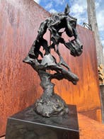 Gadi - sculptuur, Abstract modern paardenhoofd - 41 cm -, Antiek en Kunst
