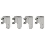 vidaXL Bypassbeugels schuurdeur 4 st voor ronde rails, Verzenden, Nieuw