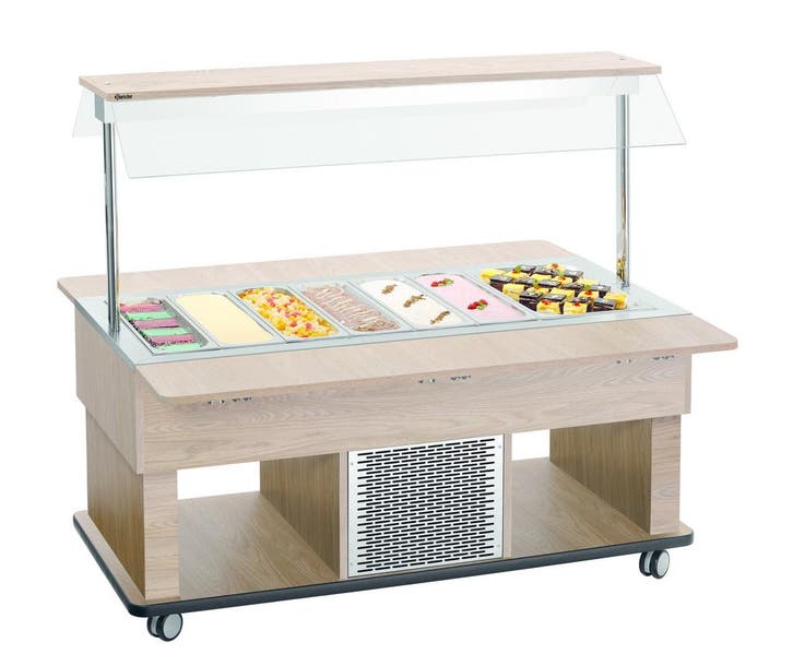 Gekoelde buffetwagen KIDS | 4x 1/1 GN | Statisch | LED, Articles professionnels, Horeca | Équipement de cuisine, Envoi