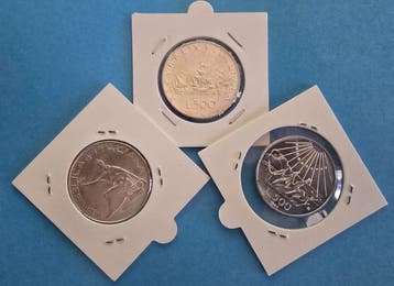 Italië, Republiek 500 Lire 1967-1961-1965 Caravella, Biga,