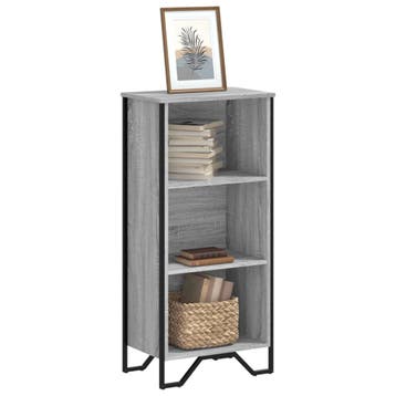 vidaXL Boekenkast 50x31x106 cm bewerkt hout grijs sonoma, Verzenden