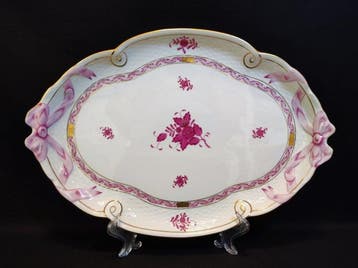 Herend - Plateau - «Tablette à polir»/Bol 40,5x28,2x3,5 cm