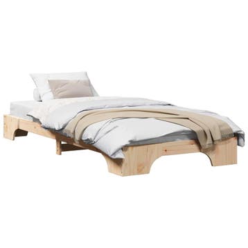 Massief grenen bed 100x200 | Tweede kansje | OP = OP, Huis en Inrichting, Slaapkamer | Bedden, 100 cm, Verzenden, Zo goed als nieuw