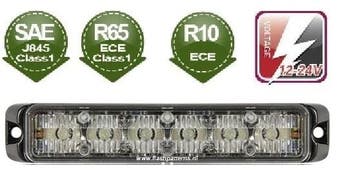 T6 Pro LED Flitser ECER65 ECER10 12-24V - Led Kleur Blauw of, Ophalen of Verzenden