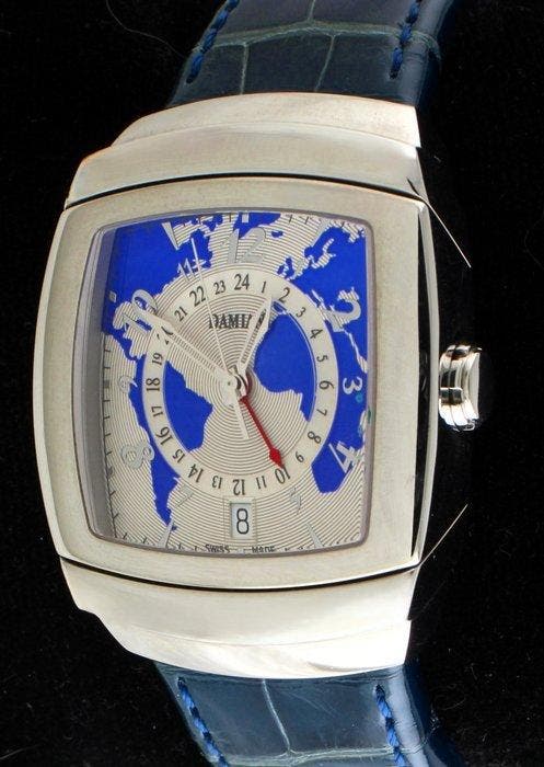 Damiani - Ego Oversize GMT - World Time - Automatic, Handtassen en Accessoires, Horloges | Heren