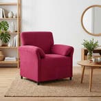 vidaXL 1-Zits bank / zetel Wijnrood 88 x 83 x 95 cm Fluweel, Verzenden, Nieuw