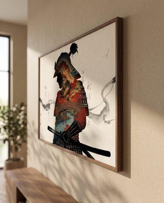 MEDSAN - Autumn Bridge Samurai () - UNIQUE EDITION, Antiquités & Art, Art | Objets design