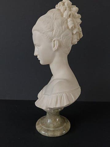 Buste, Grote Vintage Albasten Buste Manon Lescaut - A.