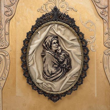 Icône - Notre-Dame du Rosaire - Splendide tableau Capoletto