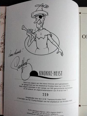 Suske en Wiske - Op het eiland Amoras - Luxe fluwelen HC -, Nieuw