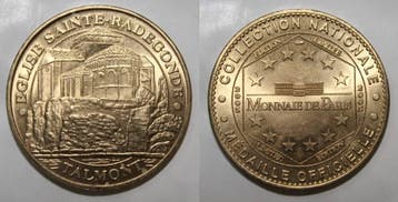 France Komitat 17 Talmont Sur Gironde Sainte Radegonde ki..., Postzegels en Munten, Penningen en Medailles, Verzenden