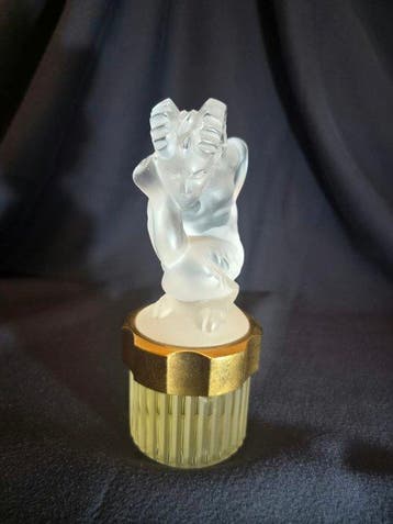 Lalique - Flacon de parfum - Le Faune - Cristal, Antiquités & Art