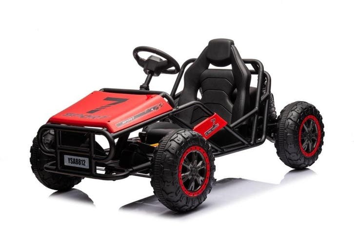 24 volt Elektrische kinderbuggy, rubberen banden, kunstleder, Kinderen en Baby's, Speelgoed | Buiten | Accuvoertuigen, Nieuw, Ophalen of Verzenden