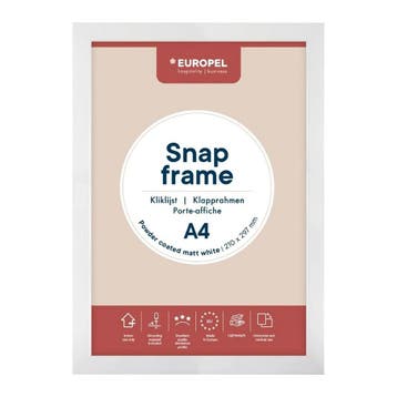 Kliklijst | Aluminium | Wit (Mat) | A4-Formaat | Rand 25mm, Verzenden