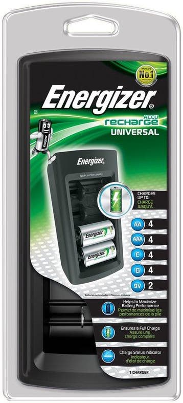 Energizer Universal Charger AC 9V,AA,AAA,C,D (Elektronica), Verzenden, Nieuw
