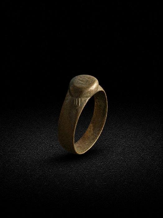 Oud-Romeins, Keizerrijk Brons Ring - 1e tot 3e eeuw na, Antiek en Kunst, Antiek | Overige Antiek