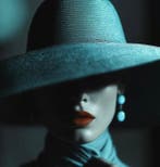 La Mama - Azure Veil XXL - Œuvre unique 1/1, Antiek en Kunst