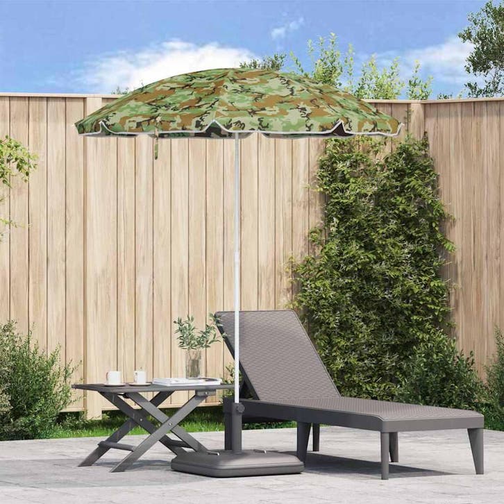 vidaXL Tuinparasol 170T polyester Camouflage, Tuin en Terras, Parasols, Nieuw, Verzenden