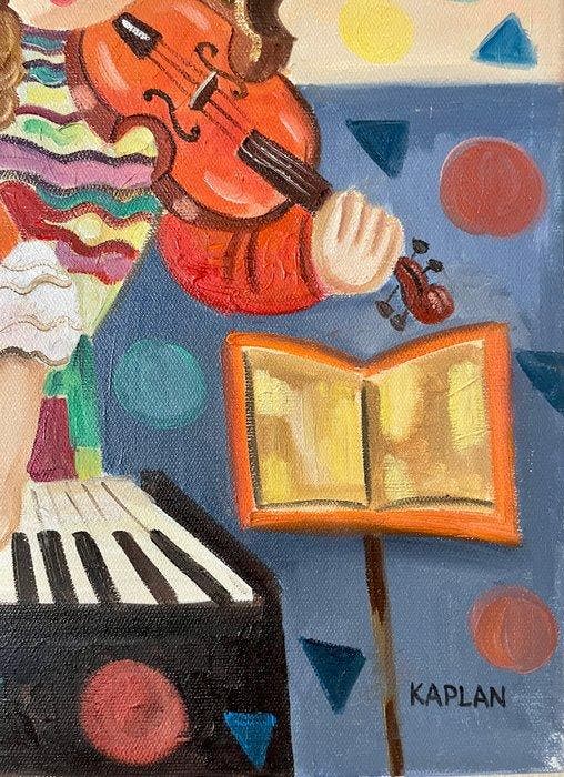 Isaac Kaplan (1959) - Les musiciens, Antiek en Kunst, Kunst | Schilderijen | Klassiek