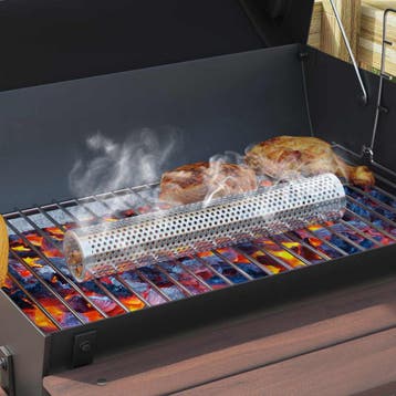 vidaXL Houtskoolbarbecue 75 x 48 x 120 cm zilver, Verzenden, Nieuw