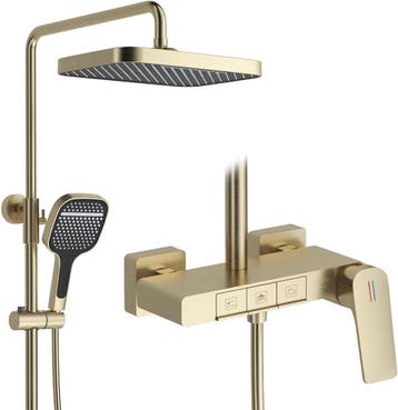 RONMX Doucheset Goud | 35% korting | Retour deal, Verzenden, Zo goed als nieuw, Douche