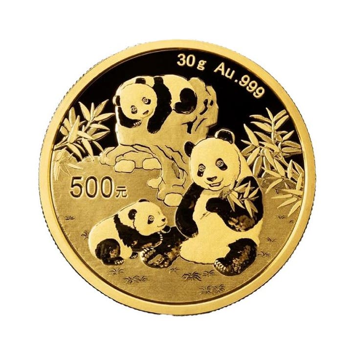 30 gram gouden Panda munt 2025, Timbres & Monnaies, Métaux nobles & Lingots