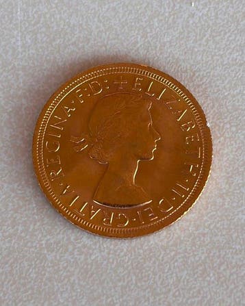 Royaume-Uni. Sovereign 1966 Elizabeth II (Sans prix de, Postzegels en Munten