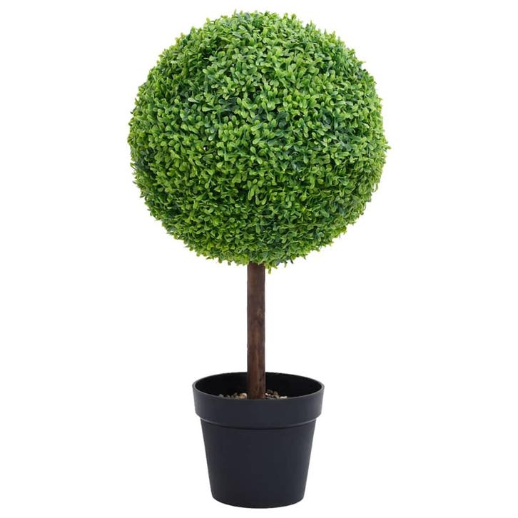 vidaXL Kunstplant met pot buxus bolvorming 71 cm groen, Maison & Meubles, Accessoires pour la Maison | Plantes & Fleurs artificielles