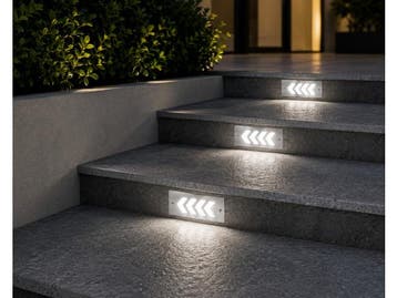 Veiling - 6 x LED Trapverlichting 3W – 6400K Koud Wit –, Nieuw