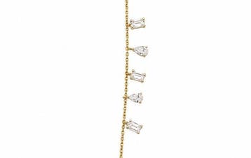Ring - 18 karaat Geel goud - 1.00ct. tw. Diamant, Handtassen en Accessoires, Nieuw