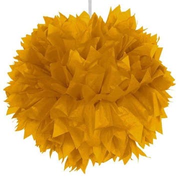 Pompon Goud 30cm, Verzenden, Nieuw
