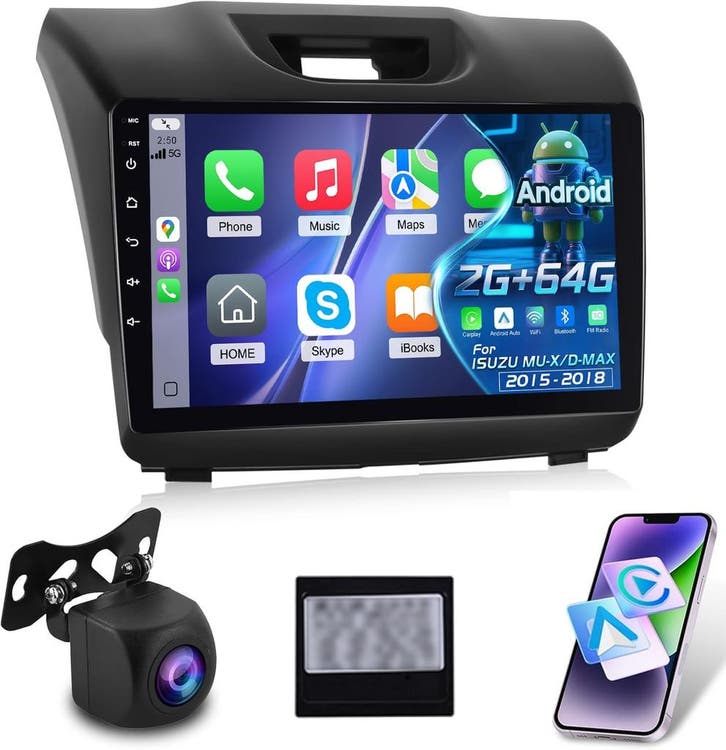 Android Radio CarPlay 2+64GB | Retour Deal 30% | Isuzu MU..., Autos : Divers, Autoradios, Envoi