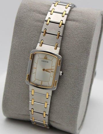 Seiko - CREDOR SS + 18KT Quartz - Zonder minimumprijs -